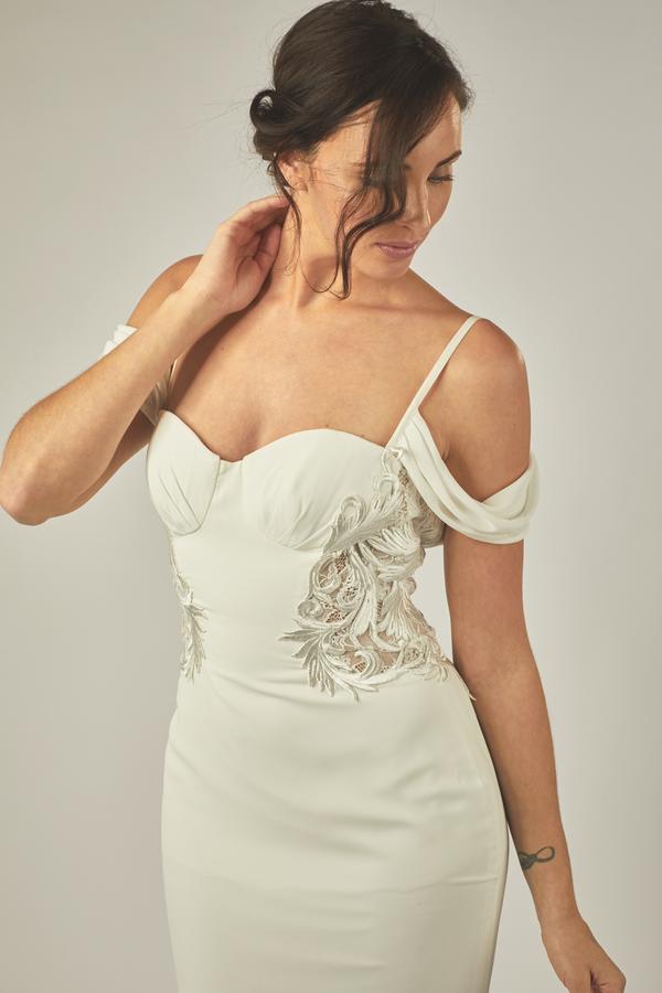 Fleur de Lis Wedding Dress