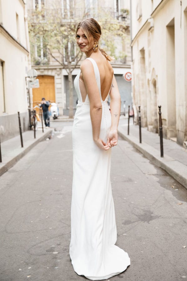 Viola Classic traditional lace wedding dress