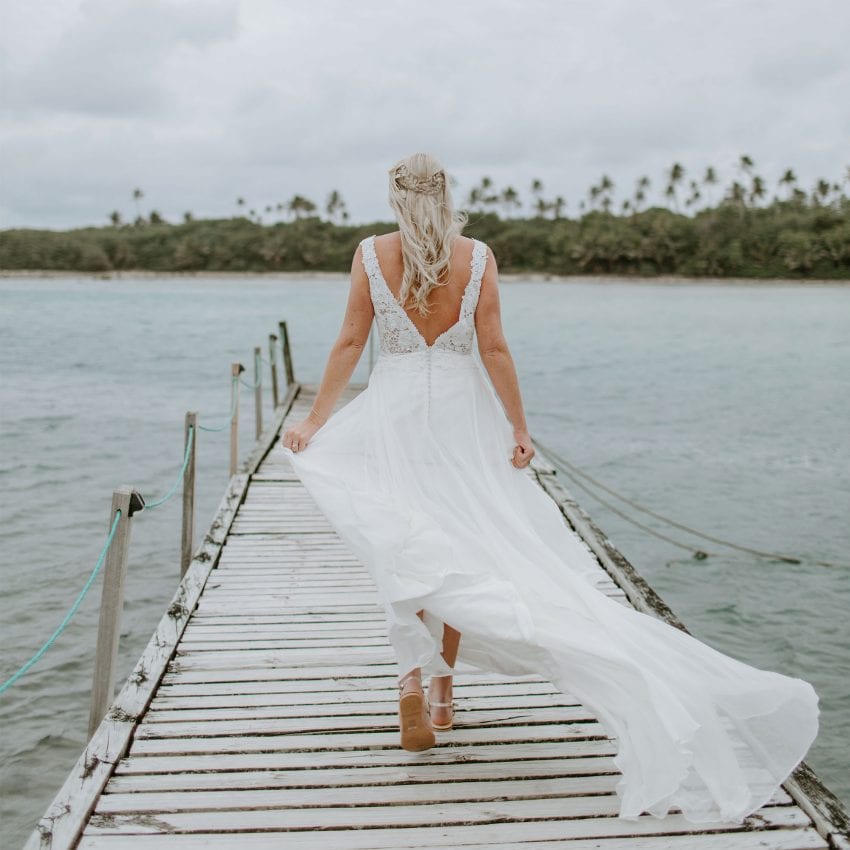 Beach Wedding Snow Lotus Daisy Brides