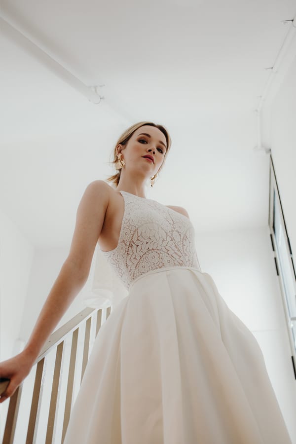 Daphne halter neck wedding dress