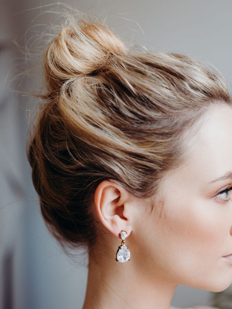 Elodie teardrop crystal earring